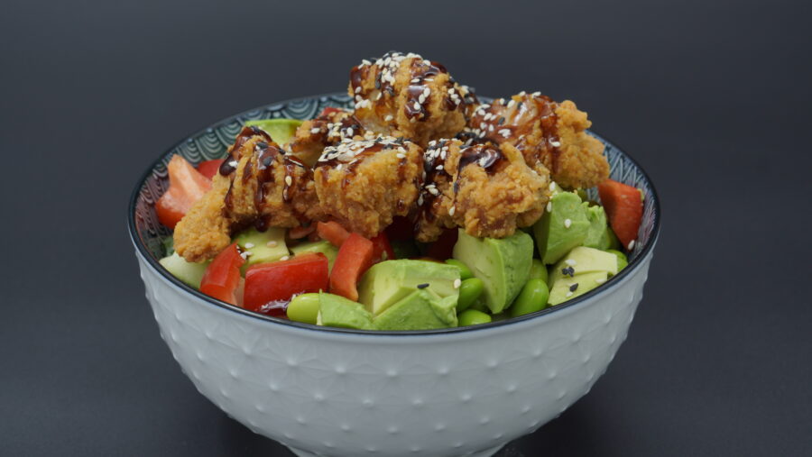 Crispy chicken bowl