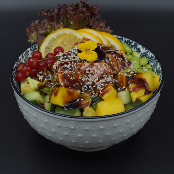 Flamed Salmon Avocado Bowl
